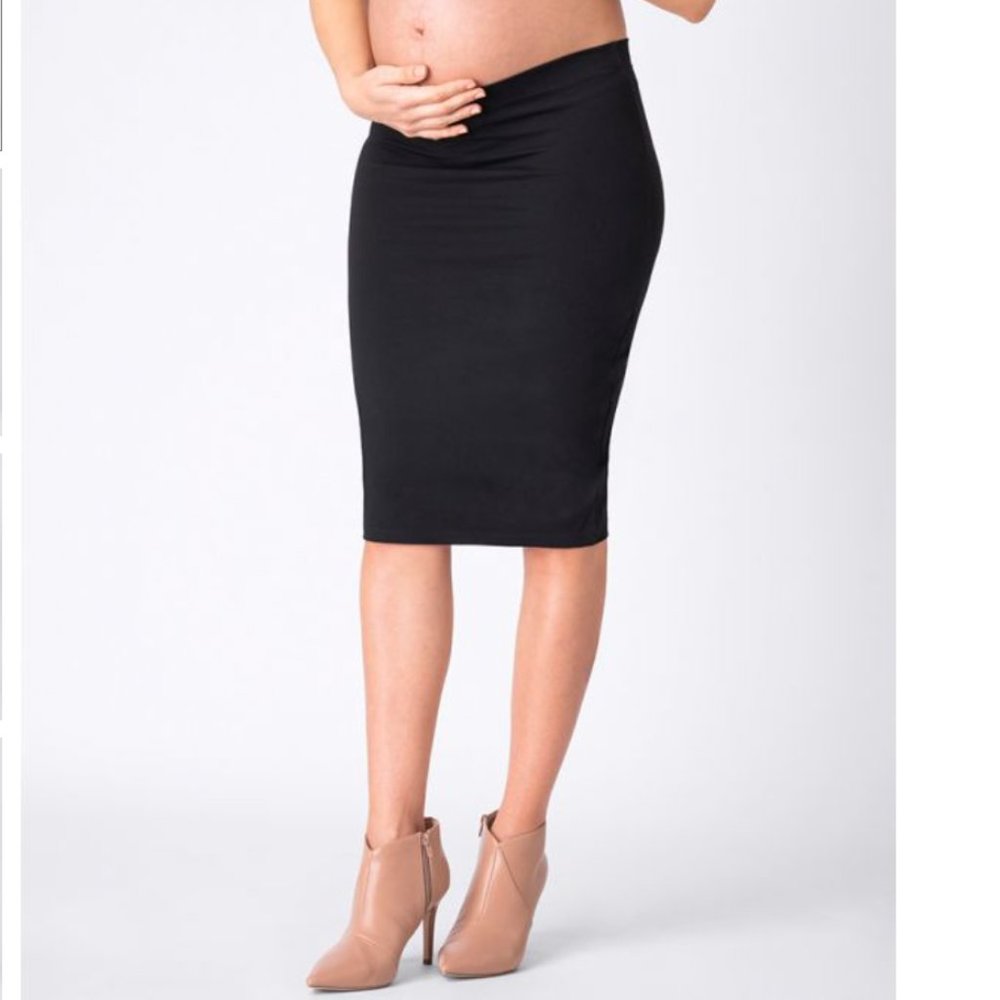 Seraphine Black Maternity Skirt